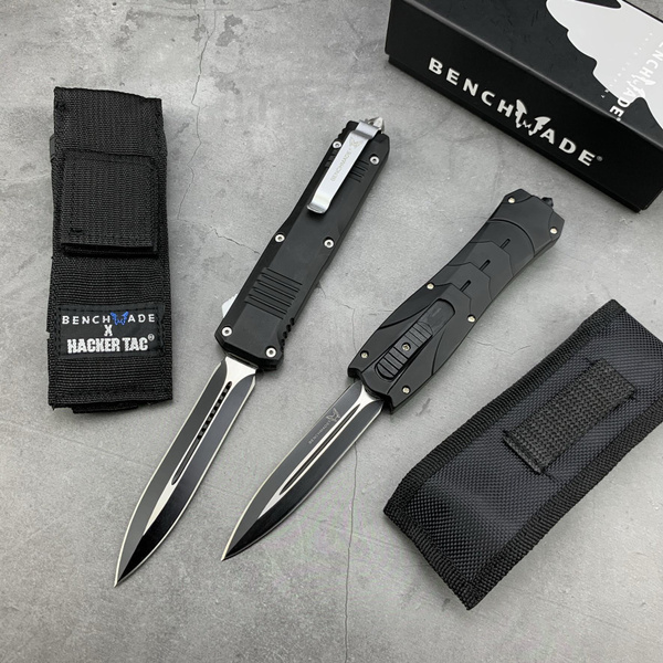 2023 Black Switchblades Tactical Benchmade OTF Quick Slide Open Jump