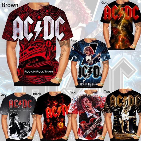 T-shirt AC/DC Vintage Années 90 Rock Chang - Taille S Noir - Occasion Très Bon état