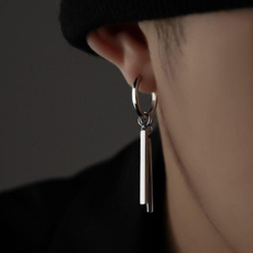 Men Jewelry, Steel, Hoop Earring, stainless steel earrings