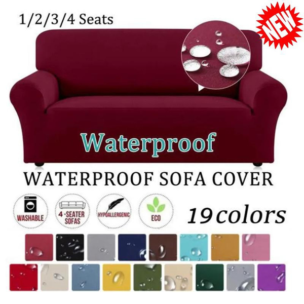 Waterproof Elastic Stretch Sofa Cover 1/2/3/4 Seater Sof Slipcover All
