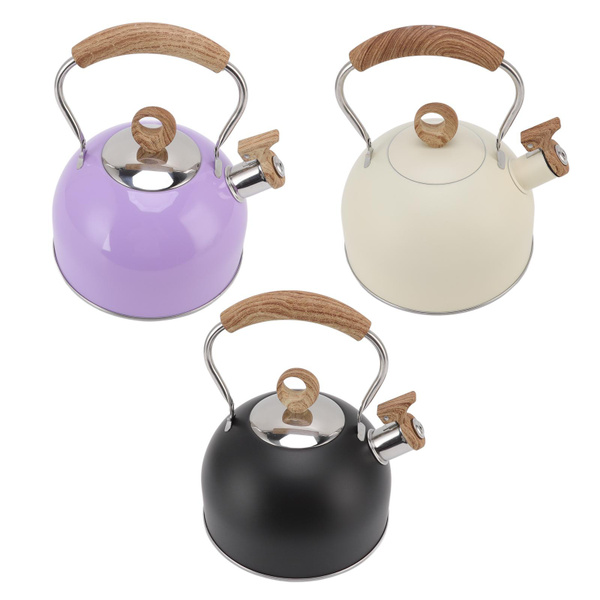 2.5 Liter Whistling Tea Kettle Stainless Steel Teapot With Handle For