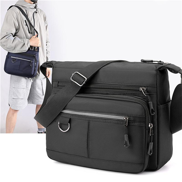 Men's Messenger Bag Crossbody Bags Nylon Shoulder Bag Man Purses and