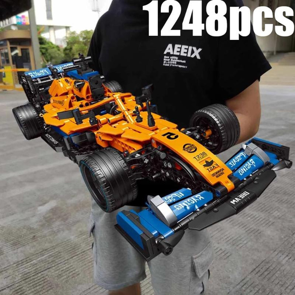 Creative Expert High-tech Orange F1 Formula Car Super Racing Car Moc ...