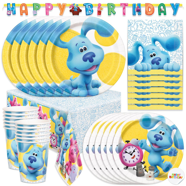 Blues Clues Birthday Decorations, Birthday Party Supplies for 16 ...