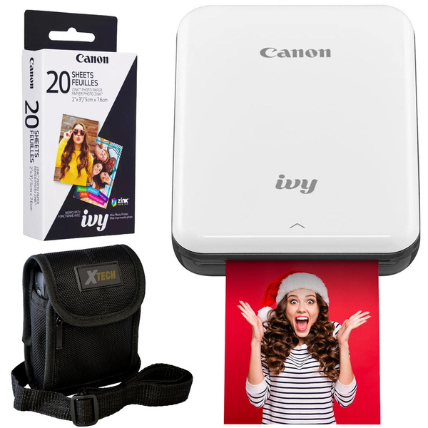 Canon Ivy Mini Photo Printer, Portable Instant Phone Printer, Bluetooth,  Gray Slate, Bundled with 2 x 3 inch Zink Photo Paper (20 Sheets), Mini  Photo Printer Case, and HeroFiber Cleaning Cloth