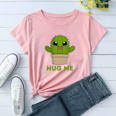 Summer, cactu, Fashion, looseteeshirt