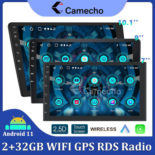 Camecho new 7 9 10 arpl y 2 32g android 11 double din gps car