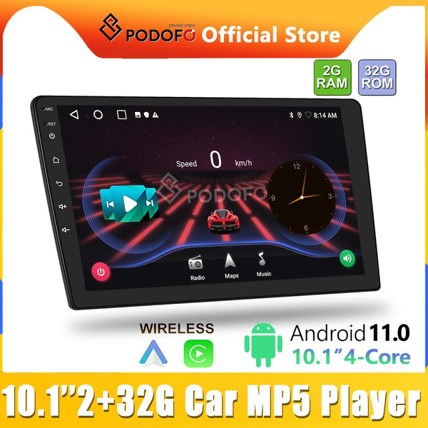 Podofo 10.1" 2+32G ćarpláy 2Din Android 11 GPS Car Stereo Radio Car MP5 ...