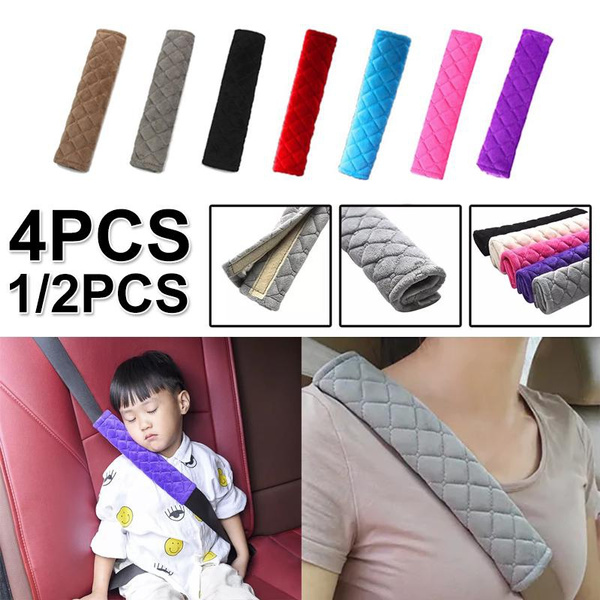 1/2/4pcs Seat Belt Covers Soft Velvet Car Shoulder Pad For Adults Youth  Kids Car Truck Suv Airplane Camera Backpack Straps Auto Interior  Accessories