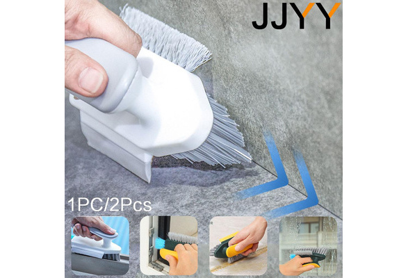 JJYY 1PC/2Pcs Multifunction 4 In 1 Brush Floor Seam Brush Scraping Brush  Integrated Bathroom Floor Brush Corner Crevice Toilet Cleaning Brush