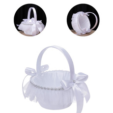 handflowerbasket, weddingflowerbasket, Fashion, flowergirlbasket