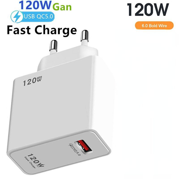 120W Fast Charger Quick Charge Adapter for 14 13 12 Pro max Samsung