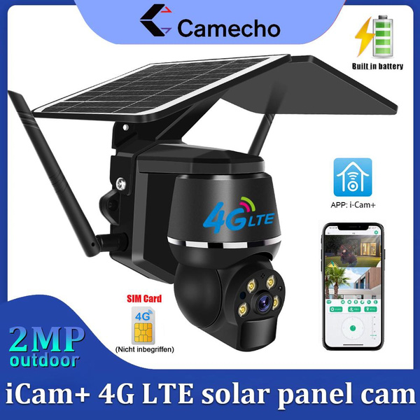 Camera 4G LTE iCam+ 2MP Wireless HD 1080P Wifi IP Camera Outdoor ...