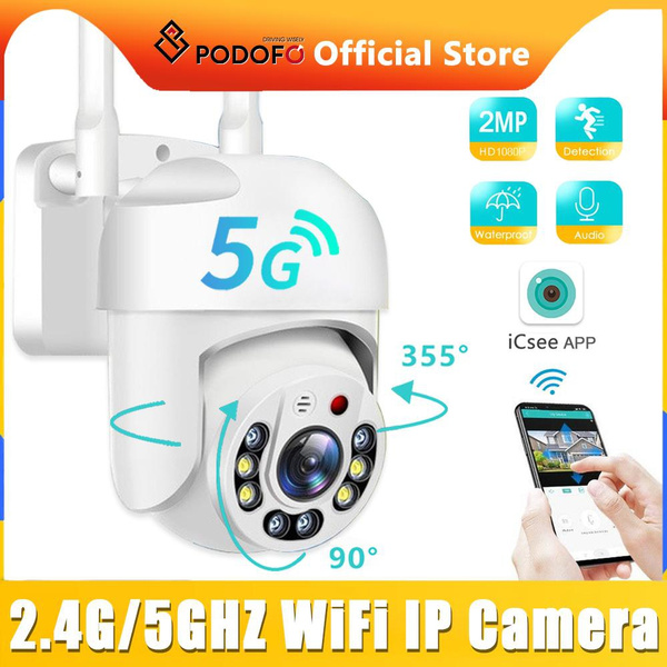 Podofo 390eyes 2.4G/5GHZ Wireless WiFi HD 1080P IP Camera Home Security ...