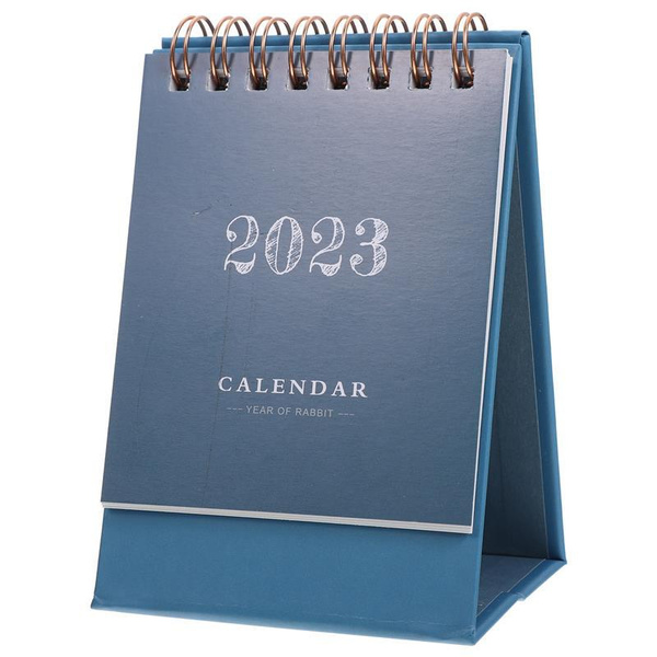 Calendar Desk 2023 Small 2022 Standing Desktop Mini Office Monthly