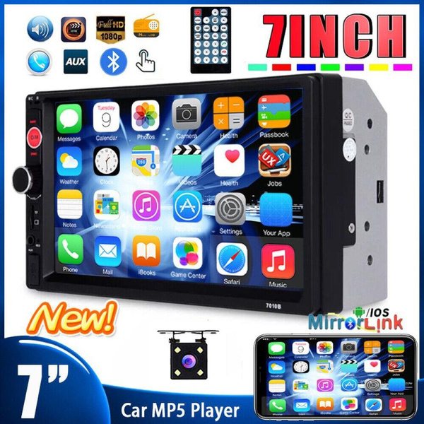 2 DIN Car Stereo Bluetooth 7" Touch Screen USB Android/ISO Mirror Link
