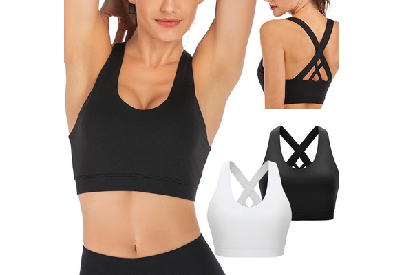 Breathable Sports Bra Anti-Sweat Fitness Top Women Yoga Bras Push Up Sport  Bra