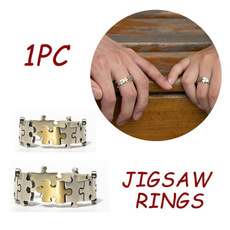 Couple Rings, Jigsaw, Engagement, wedding ring