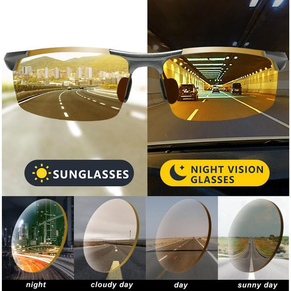 Buy Premium Night Driving Clear Vision Polarized Sunglasses | HD Vision  Glasses For Car Driving | Bike Riding Yellow Glasses | For Men and Women |  UV400 | Anti-Glare 1 set Online