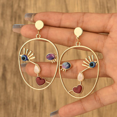 exaggeratedearring, pendantearring, Jewelry, vintage earrings