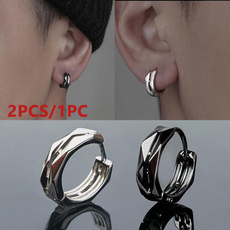 Steel, Stainless Steel, Men Earrings, punk earring