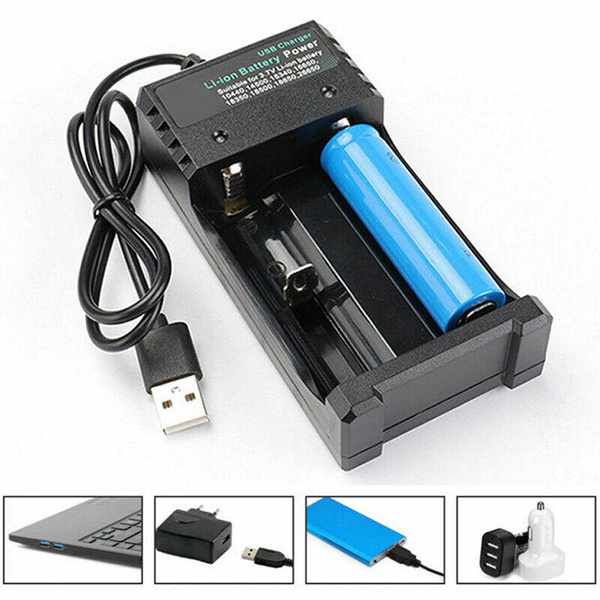 Li-ion Battery Charger Universal Dual 3.7V Battery (18650 Battery