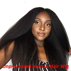 brazilianvirginhumanhairwig, wig, kinkystraighthaiwig, afrocurlywigforwomen