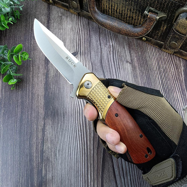 Portable Multi BUCK DA96 Tacitcal Pocket Knife Folding Blade Survival Hunting Knife Utility