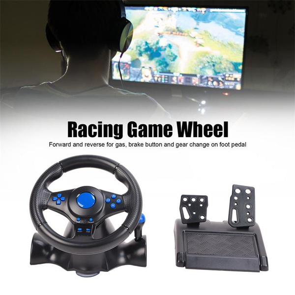 180° Rotation Game Steering Wheel 7in1 Vibration With Pedal For PC | Wish