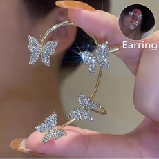 butterfly, earrings jewelry, DIAMOND, butterfly earrings