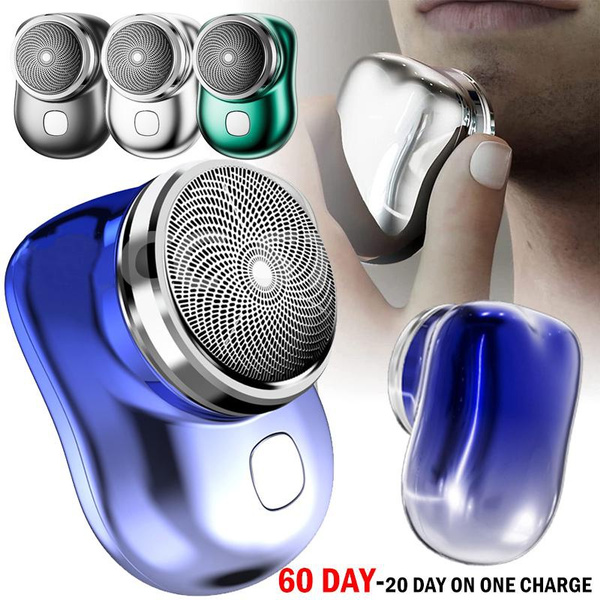 Mini Portable Electric Shaver IPX7 Waterproof Wet Dry Double Use Type-c ...