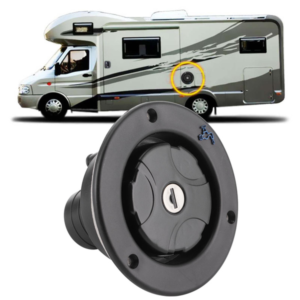 RV Water Locking Cap,Gravity Water Inlet Lockable Leakproof Water