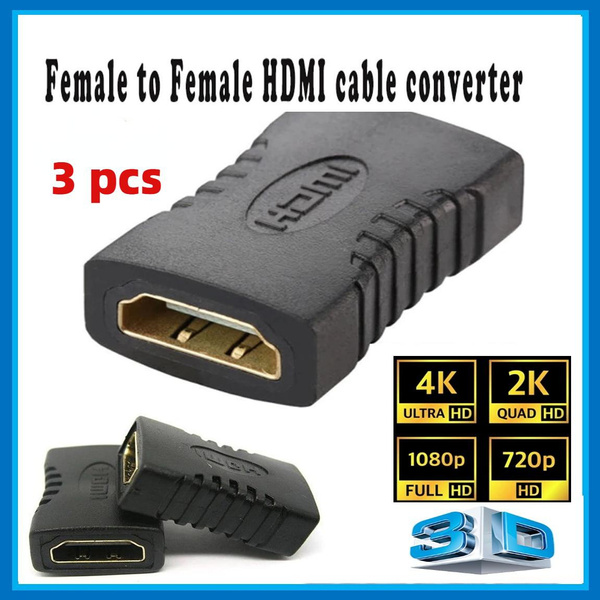 3pcs HDMI Adapter Hdmi Female To Female F/F Coupler Extender Adapter ...