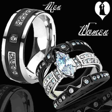 Couple Rings, Steel, Fashion Accessory, Fashion