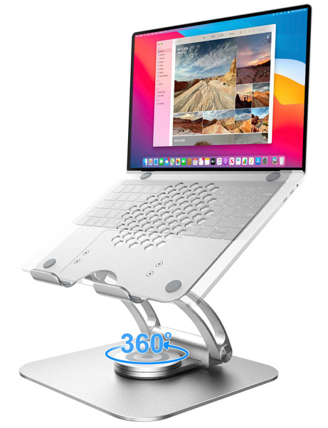 Swivel Laptop Stand for Desk, Adjustable Computer Stand Laptop Holder ...