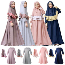 kids clothes, eidmubarak, musilmhijab, girls clothing set