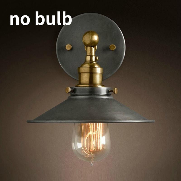110V/220V American Loft Industrial Wall Lamps Vintage Bedside Wall ...