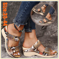 platformsandal, Womens Shoes, leopard print, summer shoes
