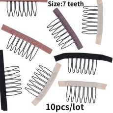 wig, 7teethwigclip, Polyester, steeltooth