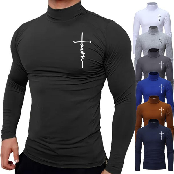 Men's Long-Sleeve T-Shirts, Workout, Graphic, Basic