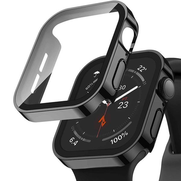 Waterproof Watch Case Tempered Glass Fit for Apple Watch Serie 8 7