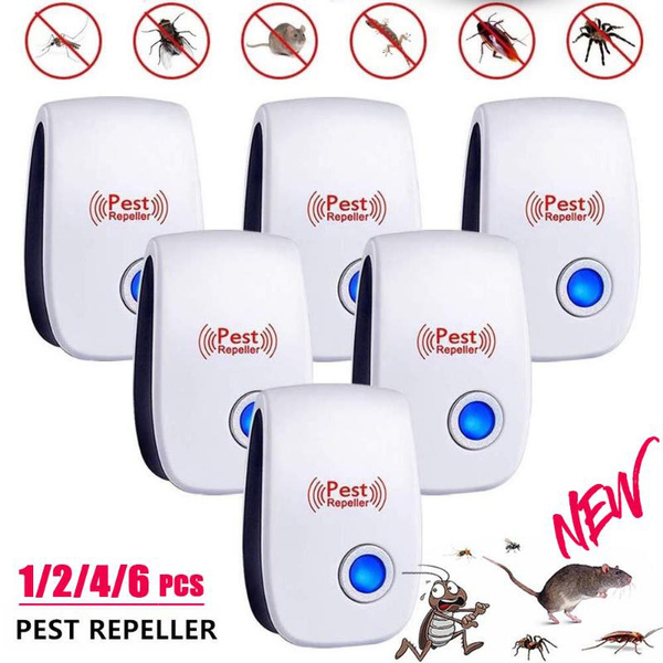6PCS Ultrasonic Pest Repeller Control Electronic Repellent Mice Bug Rat  Reject
