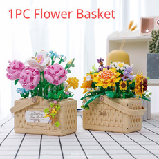 decoration, Baskets, Toy, Sunflowers
