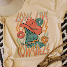 Summer, Fashion, Cowgirl, graphic tees women
