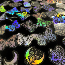 butterfly, kawaiilasersticker, Holographic, Laser