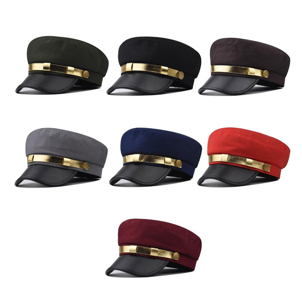 Sailor Ship Boating Captain Hat Multi Color Beret Hat Adult Teens Navy ...