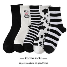 Cotton, cute, dairycow, Cotton Socks