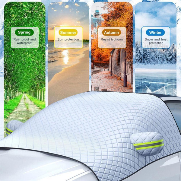 Car Windshield Snow Cover for Ice Frost Snow Protector Sun Shade ...