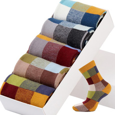 Cotton Socks, Winter, Colorful, Men