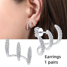 Sterling, designearring, earrings jewelry, DIAMOND